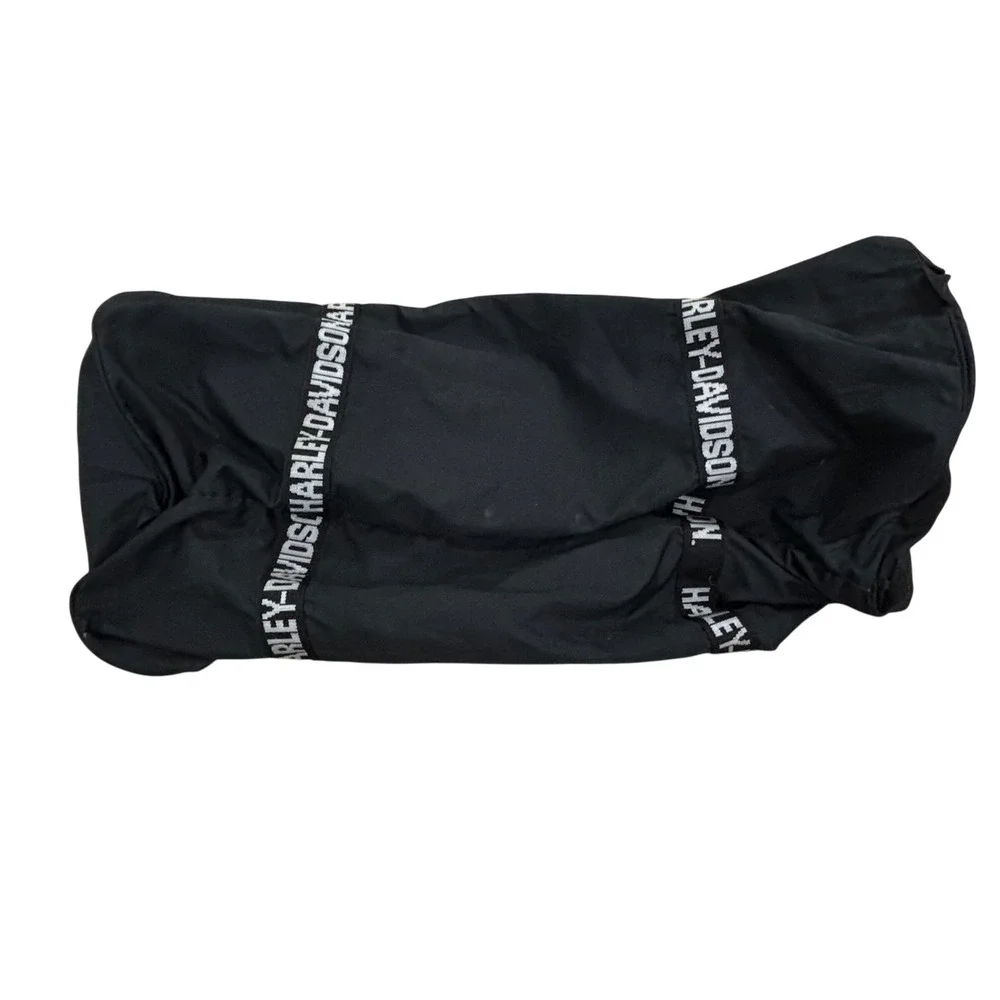 Harley-Davidson Packable Duffle Bag Black Logo Travel Gym Bag